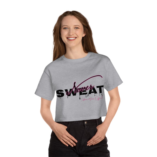 Never Sweat Official Champion Women's Heritage Cropped T-Shirt